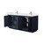 Wyndham WCF292972DBNWCUNSMXX Miranda 72 Inch Double Bathroom Vanity in Dark Blue, White Cultured Marble Countertop, Undermount Square Sinks, Brushed Nickel Trim