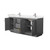 Wyndham WCF292972DKGC2UNSMXX Miranda 72 Inch Double Bathroom Vanity in Dark Gray, Light-Vein Carrara Cultured Marble Countertop, Undermount Square Sinks, Brushed Nickel Trim