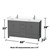 Wyndham WCS141460DKGWCUNSM24 Sheffield 60 Inch Double Bathroom Vanity in Dark Gray, White Cultured Marble Countertop, Undermount Square Sinks, 24 Inch Mirrors