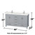 Wyndham WCS141460DGYC2UNSM58 Sheffield 60 Inch Double Bathroom Vanity in Gray, Carrara Cultured Marble Countertop, Undermount Square Sinks, 58 Inch Mirror
