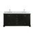 Wyndham WCS202072DDECMUNOMXX Deborah 72 Inch Double Bathroom Vanity in Dark Espresso, White Carrara Marble Countertop, Undermount Oval Sinks, and No Mirrors