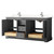 Wyndham WCV232372DKGC2UNSMXX Avery 72 Inch Double Bathroom Vanity in Dark Gray, Light-Vein Carrara Cultured Marble Countertop, Undermount Square Sinks, No Mirror