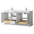 Wyndham WCV232372DWHC2UNSMXX Avery 72 Inch Double Bathroom Vanity in White, Light-Vein Carrara Cultured Marble Countertop, Undermount Square Sinks, No Mirror Wyndham WCV232372DWHC2UNSMXX Avery 72 Inch Double Bathroom Vanity in White, Light-Vein Carrara Cultured Marble Countertop, Undermount Square Sinks, No Mirror