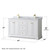 Wyndham WCV232360DWGCMUNSMXX Avery 60 Inch Double Bathroom Vanity in White, White Carrara Marble Countertop, Undermount Square Sinks, Brushed Gold Trim Wyndham WCV232360DWGCMUNSMXX Avery 60 Inch Double Bathroom Vanity in White, White Carrara Marble Countertop, Undermount Square Sinks, Brushed Gold Trim