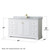 Wyndham WCV232360SWGCMUNSMXX Avery 60 Inch Single Bathroom Vanity in White, White Carrara Marble Countertop, Undermount Square Sink, Brushed Gold Trim Wyndham WCV232360SWGCMUNSMXX Avery 60 Inch Single Bathroom Vanity in White, White Carrara Marble Countertop, Undermount Square Sink, Brushed Gold Trim