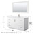 Wyndham WCF292960SWHWCUNSM58 Miranda 60 Inch Single Bathroom Vanity in White, White Cultured Marble Countertop, Undermount Square Sink, Brushed Nickel Trim, 58 Inch Mirror