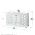 Wyndham WCS202060SWHWCUNSMED Deborah 60 Inch Single Bathroom Vanity in White, White Cultured Marble Countertop, Undermount Square Sink, Medicine Cabinet