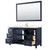 Wyndham WCV252560SBLC2UNSM58 Daria 60 Inch Single Bathroom Vanity in Dark Blue, Light-Vein Carrara Cultured Marble Countertop, Undermount Square Sink, 58 Inch Mirror Wyndham WCV252560SBLC2UNSM58 Daria 60 Inch Single Bathroom Vanity in Dark Blue, Light-Vein Carrara Cultured Marble Countertop, Undermount Square Sink, 58 Inch Mirror