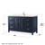 Wyndham WCV252560SBLC2UNSM58 Daria 60 Inch Single Bathroom Vanity in Dark Blue, Light-Vein Carrara Cultured Marble Countertop, Undermount Square Sink, 58 Inch Mirror Wyndham WCV252560SBLC2UNSM58 Daria 60 Inch Single Bathroom Vanity in Dark Blue, Light-Vein Carrara Cultured Marble Countertop, Undermount Square Sink, 58 Inch Mirror
