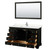 Wyndham WCS202060SDEC2UNSM58 Deborah 60 Inch Single Bathroom Vanity in Dark Espresso, Light-Vein Carrara Cultured Marble Countertop, Undermount Square Sink, 58 Inch Mirror Wyndham WCS202060SDEC2UNSM58 Deborah 60 Inch Single Bathroom Vanity in Dark Espresso, Light-Vein Carrara Cultured Marble Countertop, Undermount Square Sink, 58 Inch Mirror