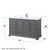 Wyndham WCS202060SKGWCUNSM58 Deborah 60 Inch Single Bathroom Vanity in Dark Gray, White Cultured Marble Countertop, Undermount Square Sink, 58 Inch Mirror