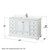 Wyndham WCS202060SWHC2UNSM58 Deborah 60 Inch Single Bathroom Vanity in White, Light-Vein Carrara Cultured Marble Countertop, Undermount Square Sink, 58 Inch Mirror