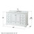 Wyndham WCS202060SWHCMUNOMED Deborah 60 Inch Single Bathroom Vanity in White, White Carrara Marble Countertop, Undermount Oval Sink, and Medicine Cabinet