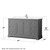 Wyndham WCV232360SKGC2UNSM58 Avery 60 Inch Single Bathroom Vanity in Dark Gray, Light-Vein Carrara Cultured Marble Countertop, Undermount Square Sink, 58 Inch Mirror