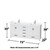 Wyndham WCS141472DWHWCUNSM24 Sheffield 72 Inch Double Bathroom Vanity in White, White Cultured Marble Countertop, Undermount Square Sinks, 24 Inch Mirrors