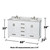 Wyndham WCS141460DWHCMUNOM58 Sheffield 60 Inch Double Bathroom Vanity in White, White Carrara Marble Countertop, Undermount Oval Sinks, and 58 Inch Mirror