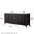 Wyndham WCV252580DDEC2UNSMXX Daria 80 Inch Double Bathroom Vanity in Dark Espresso, Light-Vein Carrara Cultured Marble Countertop, Undermount Square Sinks, No Mirror