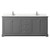Wyndham WCV232380DKGC2UNSMXX Avery 80 Inch Double Bathroom Vanity in Dark Gray, Light-Vein Carrara Cultured Marble Countertop, Undermount Square Sinks, No Mirror Wyndham WCV232380DKGC2UNSMXX Avery 80 Inch Double Bathroom Vanity in Dark Gray, Light-Vein Carrara Cultured Marble Countertop, Undermount Square Sinks, No Mirror
