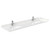 Wyndham WCV232380DWHC2UNSMXX Avery 80 Inch Double Bathroom Vanity in White, Light-Vein Carrara Cultured Marble Countertop, Undermount Square Sinks, No Mirror