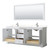 Wyndham WCV232380DWHC2UNSMXX Avery 80 Inch Double Bathroom Vanity in White, Light-Vein Carrara Cultured Marble Countertop, Undermount Square Sinks, No Mirror