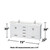 Wyndham WCS141472DWHC2UNSM70 Sheffield 72 Inch Double Bathroom Vanity in White, Carrara Cultured Marble Countertop, Undermount Square Sinks, 70 Inch Mirror