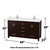 Wyndham WCS141460DESC2UNSMED Sheffield 60 Inch Double Bathroom Vanity in Espresso, Carrara Cultured Marble Countertop, Undermount Square Sinks, Medicine Cabinets