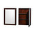Wyndham WCS141460DESWCUNSMED Sheffield 60 Inch Double Bathroom Vanity in Espresso, White Cultured Marble Countertop, Undermount Square Sinks, Medicine Cabinets