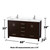Wyndham WCS141460DESWCUNSMED Sheffield 60 Inch Double Bathroom Vanity in Espresso, White Cultured Marble Countertop, Undermount Square Sinks, Medicine Cabinets