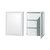 Wyndham WCS141460DWHC2UNSMED Sheffield 60 Inch Double Bathroom Vanity in White, Carrara Cultured Marble Countertop, Undermount Square Sinks, Medicine Cabinets