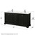 Wyndham WCS202072DDEC2UNSM70 Deborah 72 Inch Double Bathroom Vanity in Dark Espresso, Light-Vein Carrara Cultured Marble Countertop, Undermount Square Sinks, 70 Inch Mirror