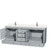 Wyndham WCV800080DOYC2UNSMXX Acclaim 80 Inch Double Bathroom Vanity in Oyster Gray, Light-Vein Carrara Cultured Marble Countertop, Undermount Square Sinks, No Mirrors