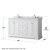 Wyndham WCV232360DWHCMUNOM58 Avery 60 Inch Double Bathroom Vanity in White, White Carrara Marble Countertop, Undermount Oval Sinks, and 58 Inch Mirror