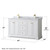 Wyndham WCV232360DWGCMUNSM58 Avery 60 Inch Double Bathroom Vanity in White, White Carrara Marble Countertop, Undermount Square Sinks, 58 Inch Mirror, Brushed Gold Trim