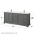 Wyndham WCS202080DKGC2UNSM24 Deborah 80 Inch Double Bathroom Vanity in Dark Gray, Light-Vein Carrara Cultured Marble Countertop, Undermount Square Sinks, 24 Inch Mirrors