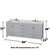 Wyndham WCS141480DGYCMUNOMXX Sheffield 80 Inch Double Bathroom Vanity in Gray, White Carrara Marble Countertop, Undermount Oval Sinks, and No Mirror