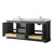Wyndham WCV232380DKGCMUNSMXX Avery 80 Inch Double Bathroom Vanity in Dark Gray, White Carrara Marble Countertop, Undermount Square Sinks, and No Mirror