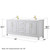Wyndham WCV252580DWGWCUNSM70 Daria 80 Inch Double Bathroom Vanity in White, White Cultured Marble Countertop, Undermount Square Sinks, 70 Inch Mirror, Brushed Gold Trim