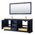 Wyndham WCV232380DBLC2UNSM70 Avery 80 Inch Double Bathroom Vanity in Dark Blue, Light-Vein Carrara Cultured Marble Countertop, Undermount Square Sinks, 70 Inch Mirror Wyndham WCV232380DBLC2UNSM70 Avery 80 Inch Double Bathroom Vanity in Dark Blue, Light-Vein Carrara Cultured Marble Countertop, Undermount Square Sinks, 70 Inch Mirror