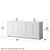 Wyndham WCV232380DWHC2UNSM70 Avery 80 Inch Double Bathroom Vanity in White, Light-Vein Carrara Cultured Marble Countertop, Undermount Square Sinks, 70 Inch Mirror
