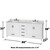 Wyndham WCS141480DWHCMUNOM24 Sheffield 80 Inch Double Bathroom Vanity in White, White Carrara Marble Countertop, Undermount Oval Sinks, and 24 Inch Mirrors