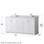 Wyndham WCV232372DWGCMUNSM70 Avery 72 Inch Double Bathroom Vanity in White, White Carrara Marble Countertop, Undermount Square Sinks, 70 Inch Mirror, Brushed Gold Trim