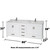 Wyndham WCS141480DWHCMUNSM24 Sheffield 80 Inch Double Bathroom Vanity in White, White Carrara Marble Countertop, Undermount Square Sinks, and 24 Inch Mirrors