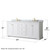 Wyndham WCV232380DWGCMUNOM70 Avery 80 Inch Double Bathroom Vanity in White, White Carrara Marble Countertop, Undermount Oval Sinks, 70 Inch Mirror, Brushed Gold Trim