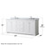 Wyndham WCV232380DWHCMUNOM70 Avery 80 Inch Double Bathroom Vanity in White, White Carrara Marble Countertop, Undermount Oval Sinks, and 70 Inch Mirror