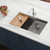 Ruvati 17 x 11 inch LedgeFit Bamboo Replacement Cutting Board for Workstation Sinks - RVA1217BAM