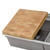 Ruvati 17 x 16 x 2 inch thick End-Grain French Oak Butcher Block Solid Wood Large Cutting Board - RVA2445OAK
