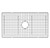 Ruvati 27 x 17 inch Stainless Steel Bottom Rinse Grid for RVL2100WH Fireclay Kitchen Sink - RVA621009