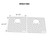 Ruvati Silicone Bottom Grid Sink Mat for RVG1385 and RVG2385 Sinks - Gray - RVA41385GR