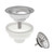 Ruvati Basket Strainer for Thick Fireclay Kitchen Sink Drain Assembly - Stainless Steel - RVA1039ST