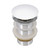Ruvati White Ceramic Top Push Pop-up Drain for Bathroom Sinks without Overflow- RVA5102WH